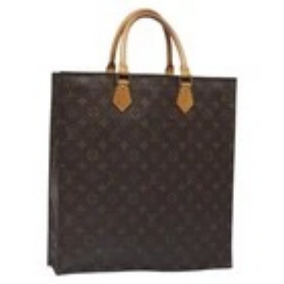 LOUIS VUITTON Monogram Sac Plat Hand Bag M51140 LV Auth 131256 - Picture 1 of 16